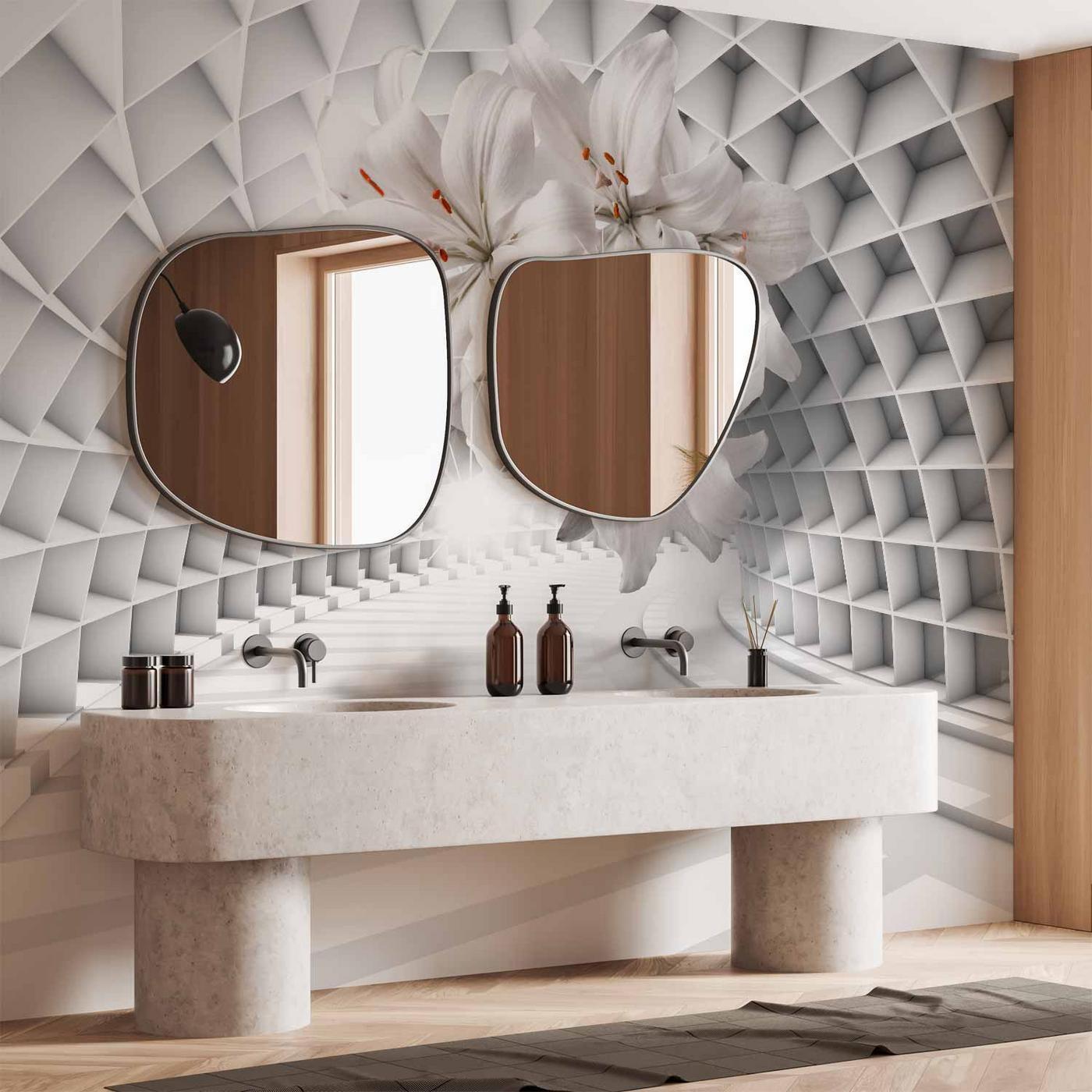 Fotobehang - Flowers in the Tunnel