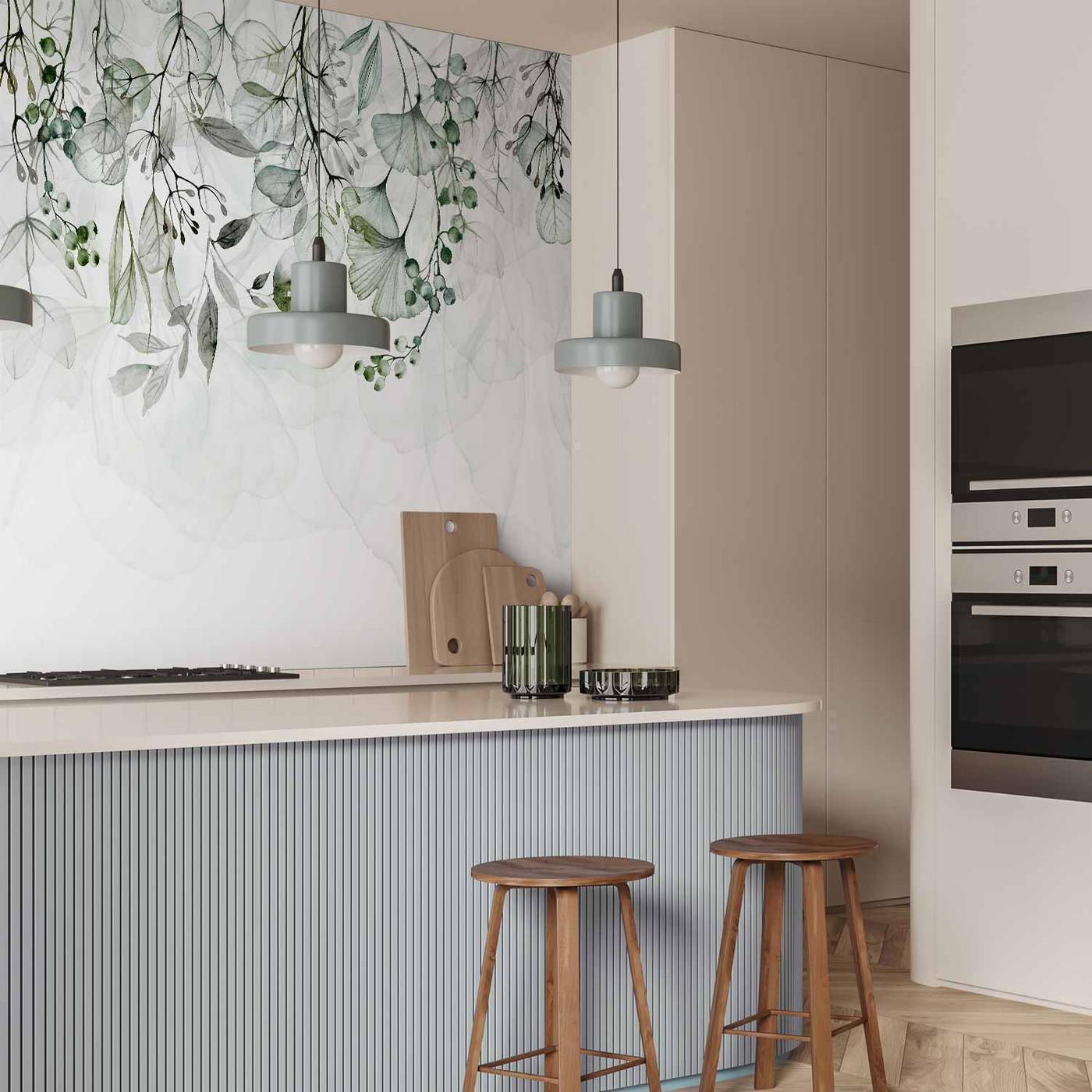 Fotobehang - Foggy Nature - Green