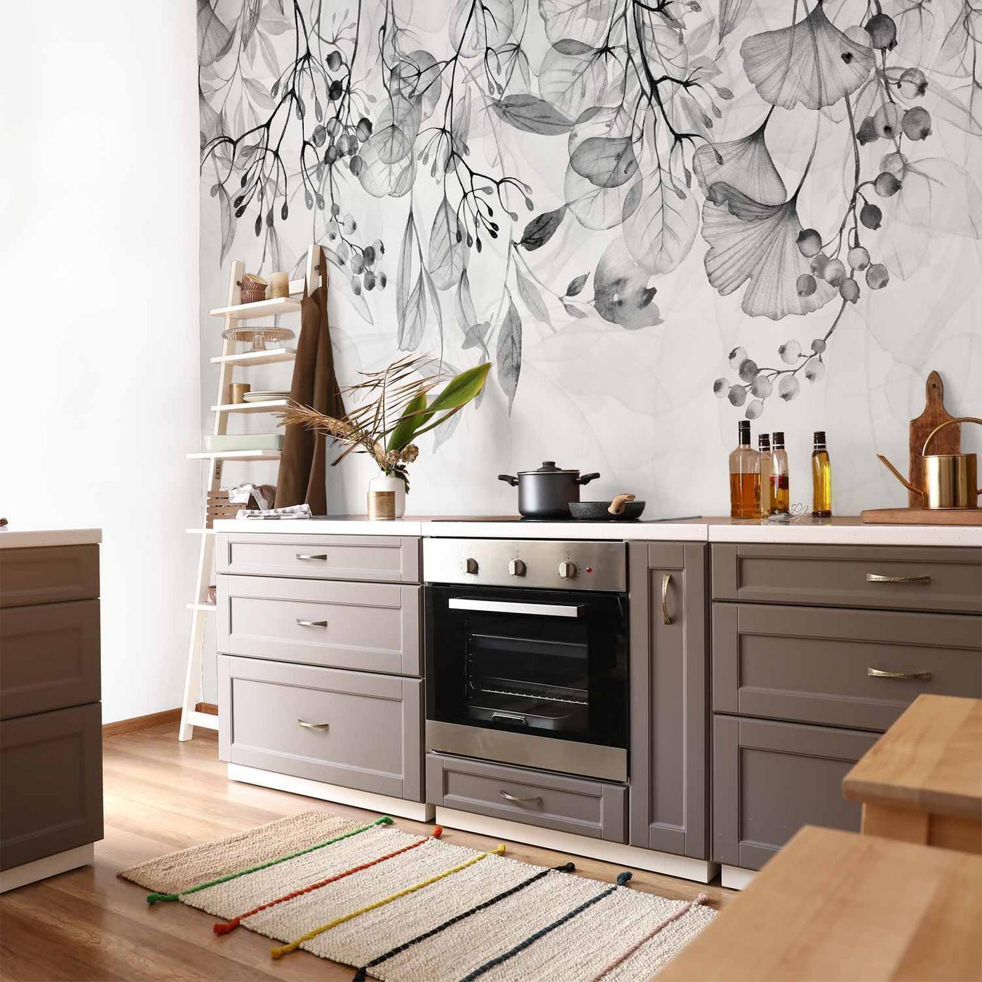 Fotobehang - Foggy Nature - Grey