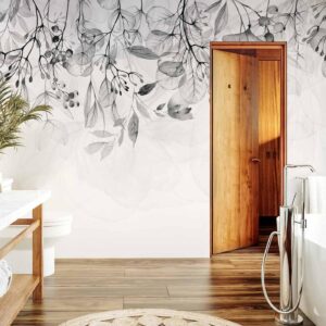 Fotobehang - Foggy Nature - Grey