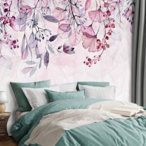 Fotobehang - Foggy Nature - Pink