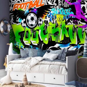 Fotobehang - Football Graffiti