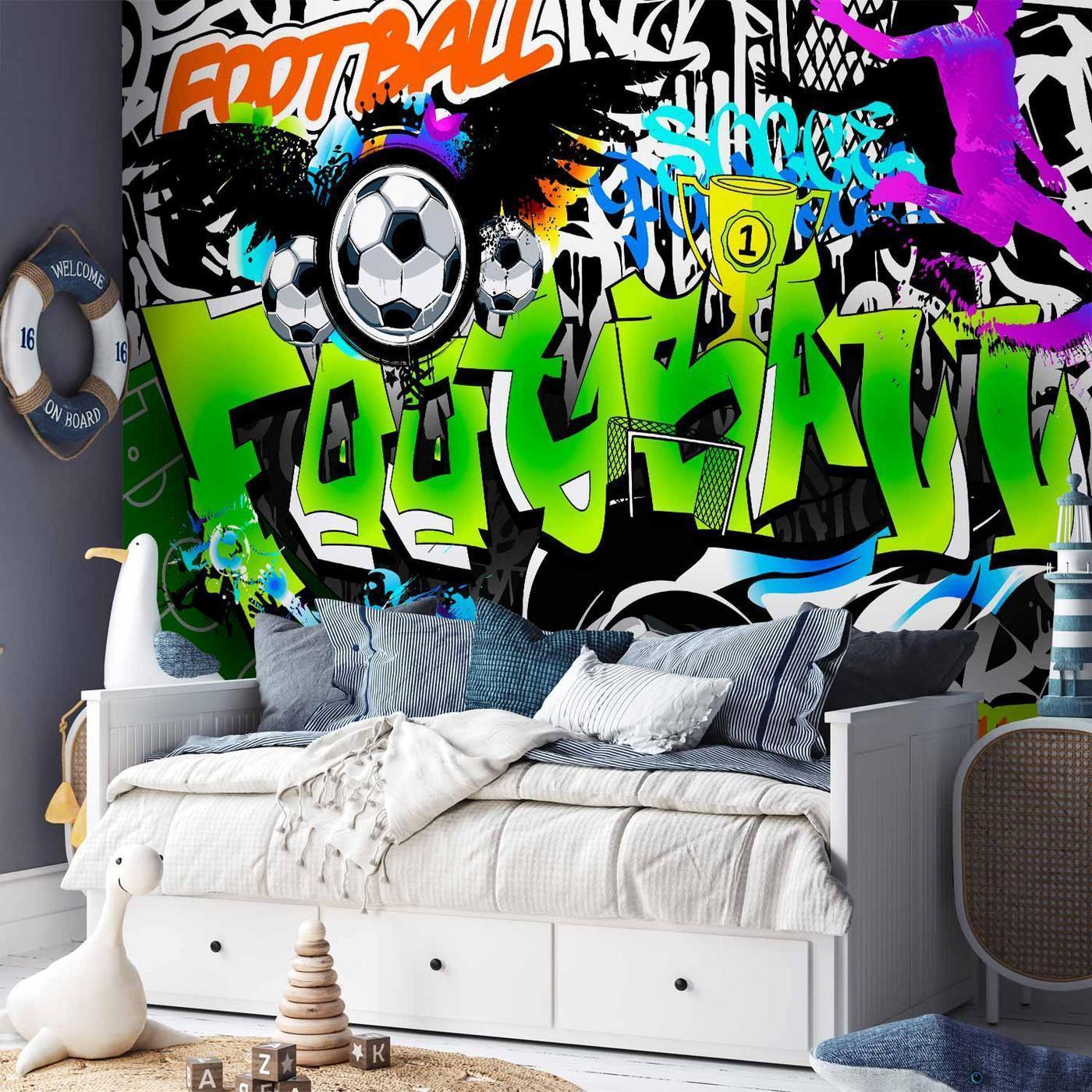 Fotobehang - Football Graffiti