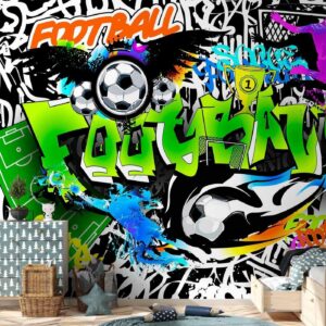 Fotobehang - Football Graffiti