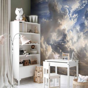 Fotobehang - Golden Reflections on Clouds Foretelling Dusk