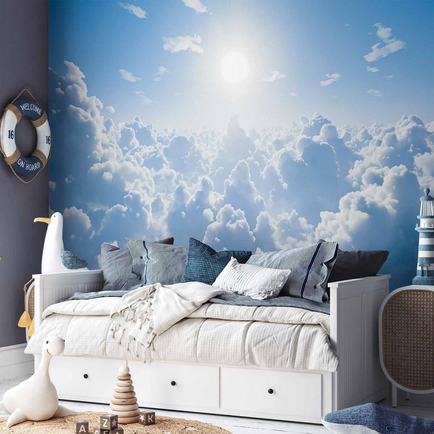 Fotobehang - Heavenly Calm: Warm Rays of the Sun