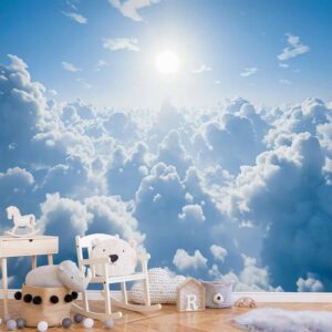 Fotobehang - Heavenly Calm: Warm Rays of the Sun