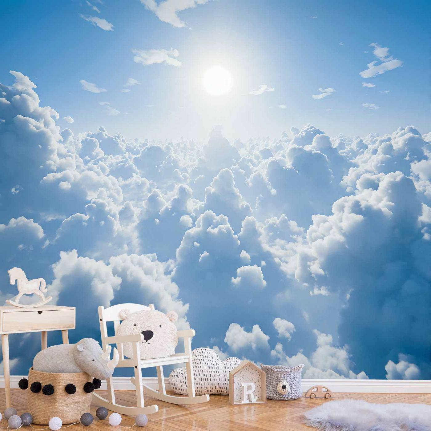 Fotobehang - Heavenly Calm: Warm Rays of the Sun