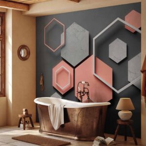 Fotobehang - Hexagon Plan