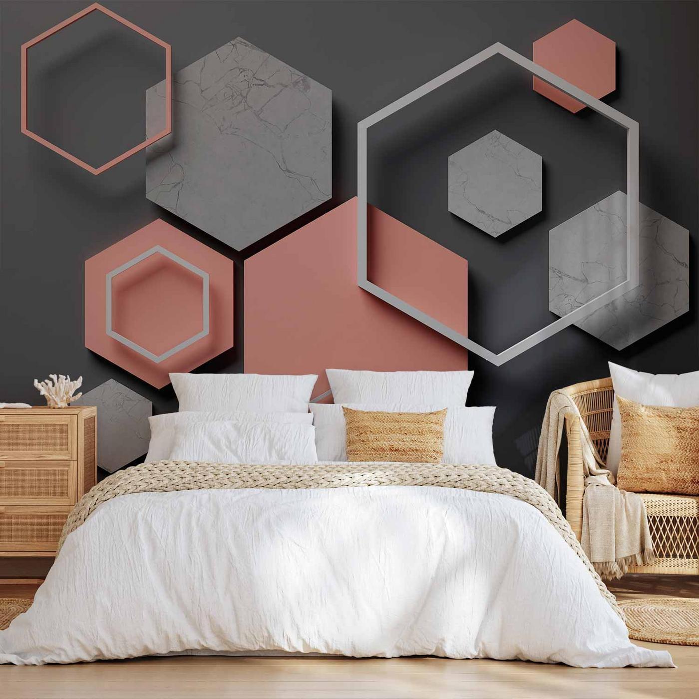 Fotobehang - Hexagon Plan