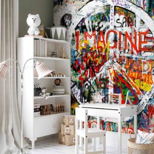 Fotobehang - Hippie Graffiti