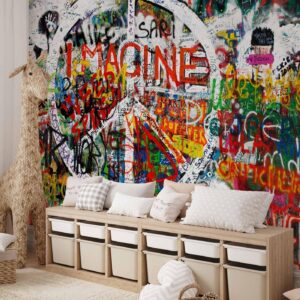 Fotobehang - Hippie Graffiti