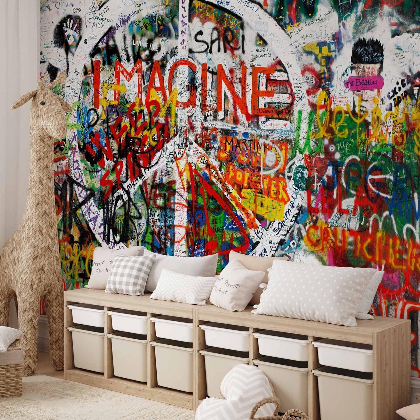 Fotobehang - Hippie Graffiti