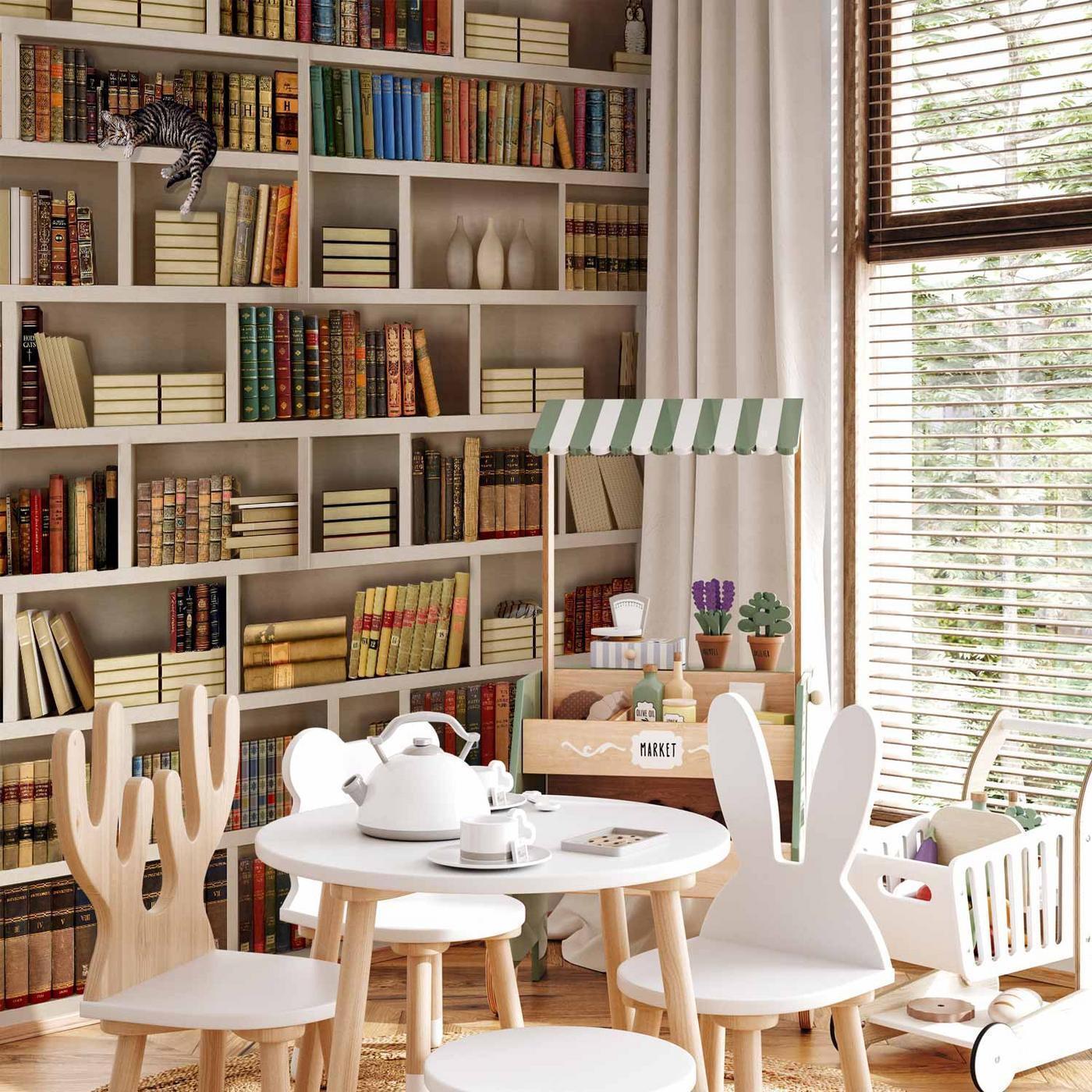 Fotobehang - Home library