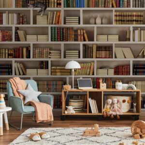 Fotobehang - Home library