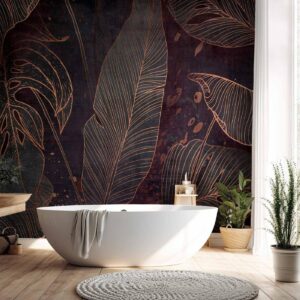 Fotobehang - In a Maze of Leaves - Third Variant