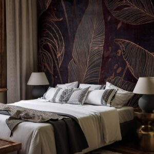 Fotobehang - In a Maze of Leaves - Third Variant