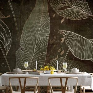 Fotobehang - In a labyrinth of leaves