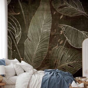 Fotobehang - In a labyrinth of leaves