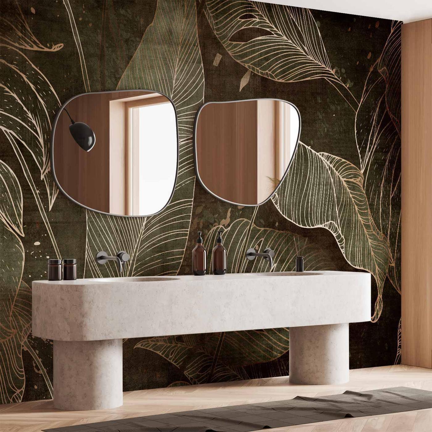 Fotobehang - In a labyrinth of leaves