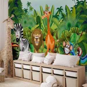 Fotobehang - Jungle Animals