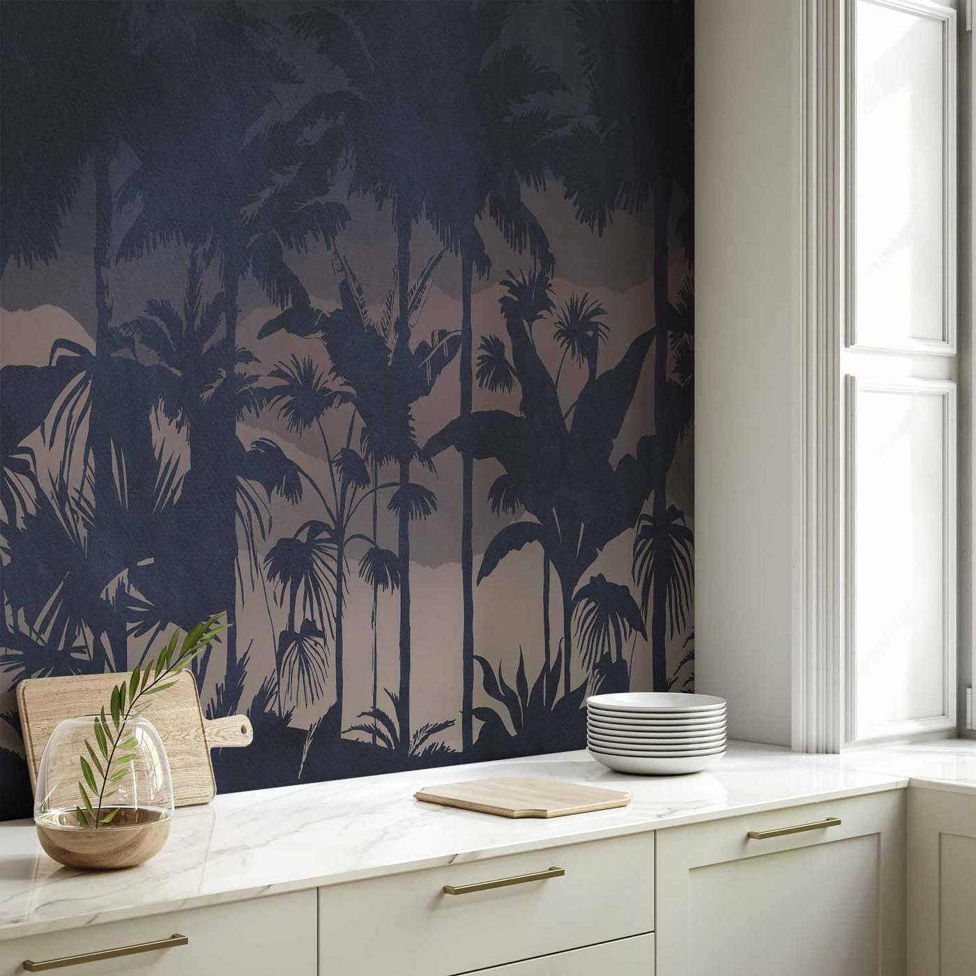 Fotobehang - Jungle at Night