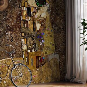 Fotobehang - Klimt inspiration: Golden Kiss