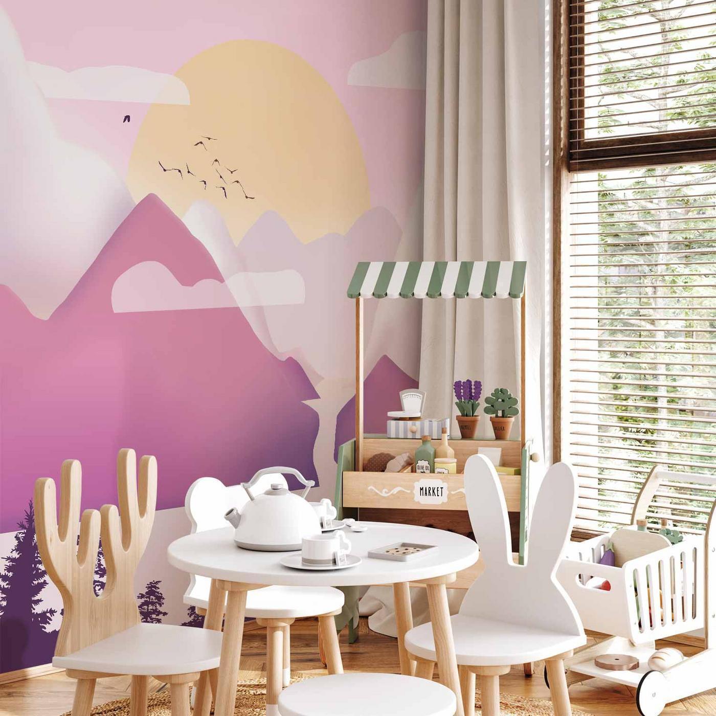 Fotobehang - Landscape at Sunset - Third Variant