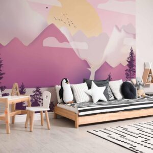 Fotobehang - Landscape at Sunset - Third Variant