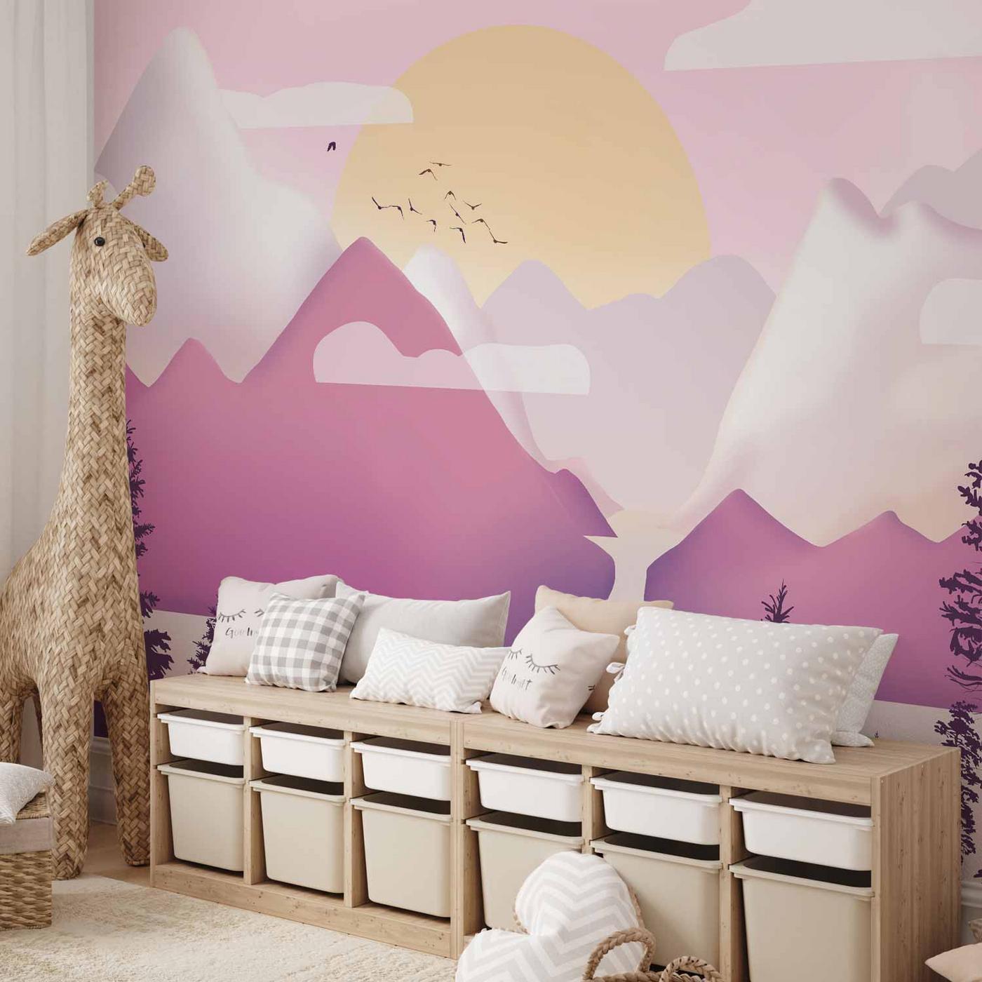 Fotobehang - Landscape at Sunset - Third Variant