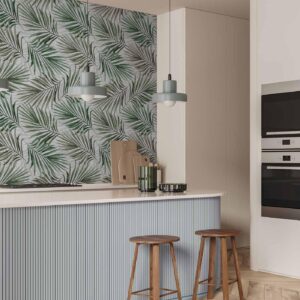 Fotobehang - Leaf Chasing - Third Variant