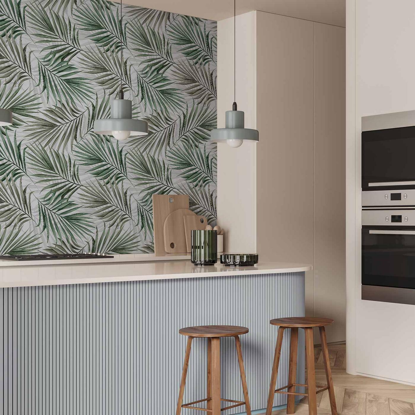 Fotobehang - Leaf Chasing - Third Variant