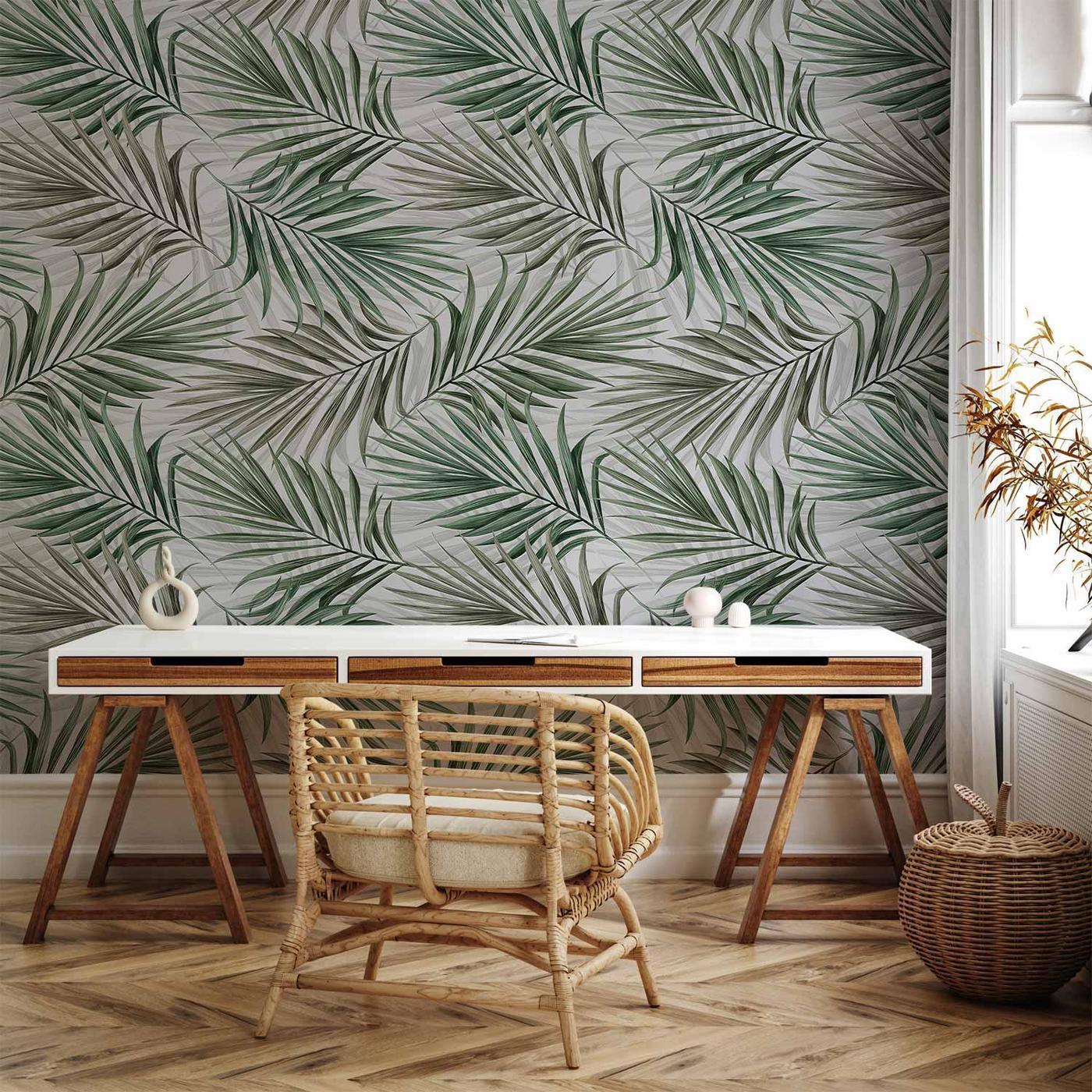 Fotobehang - Leaf Chasing - Third Variant