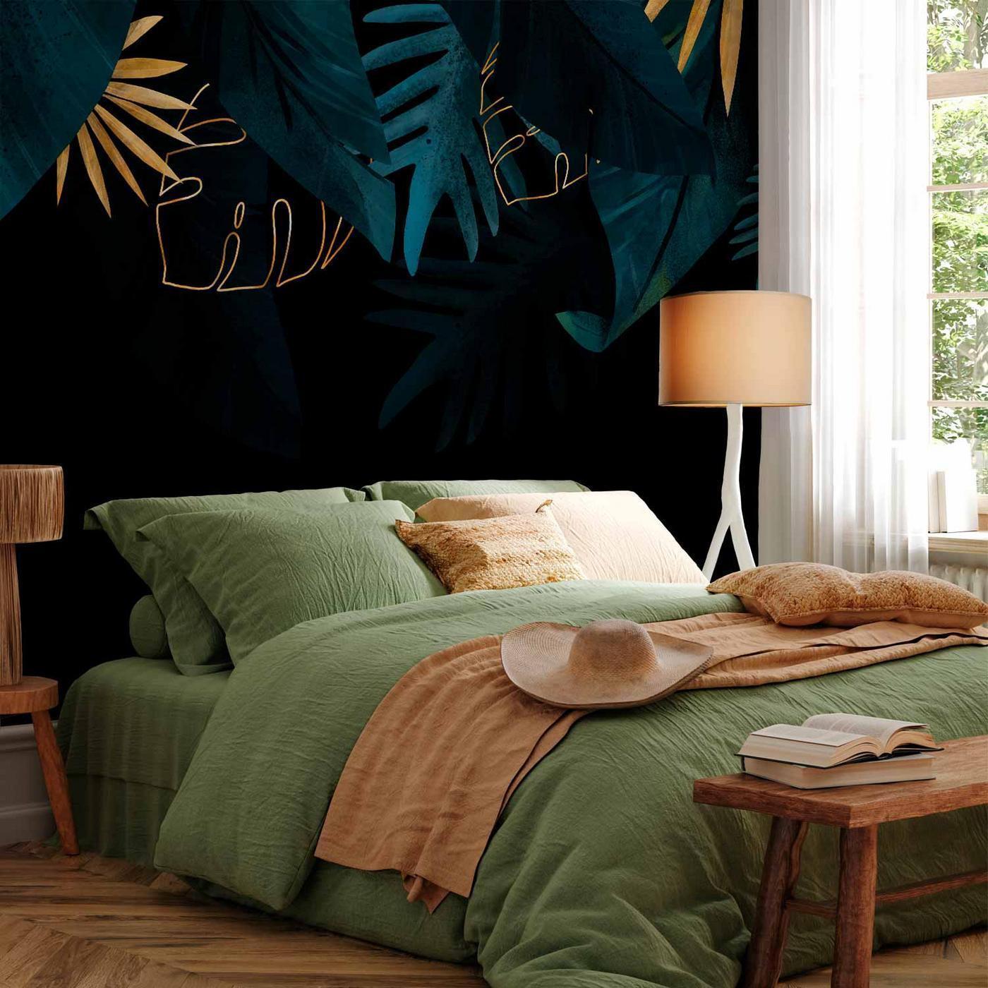 Fotobehang - Leaves Composition - Second Variant