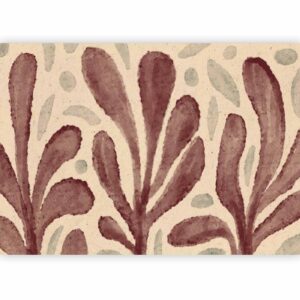 Fotobehang - Leaves and spots – large vibrant shapes inspired by Matisse