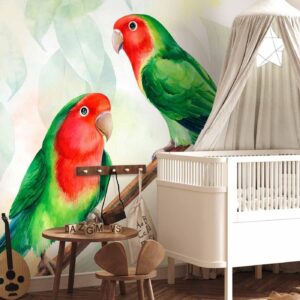 Fotobehang - Lovebirds