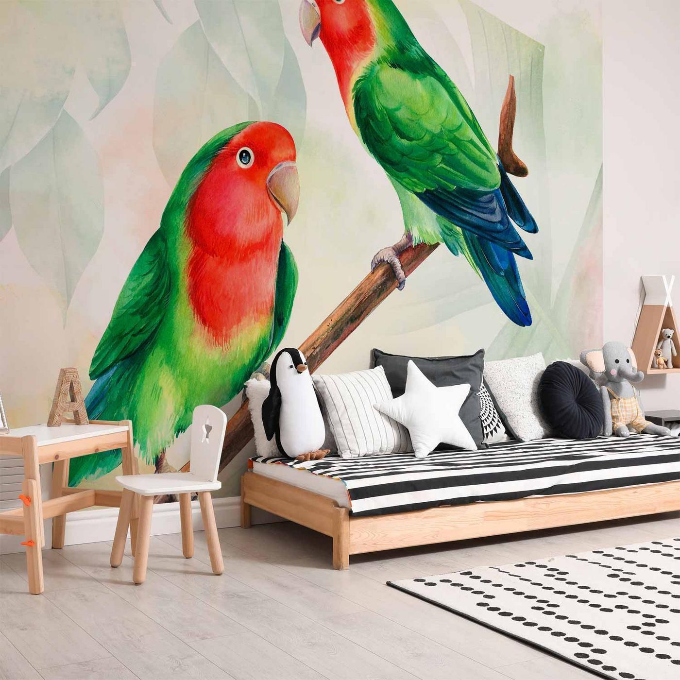 Fotobehang - Lovebirds