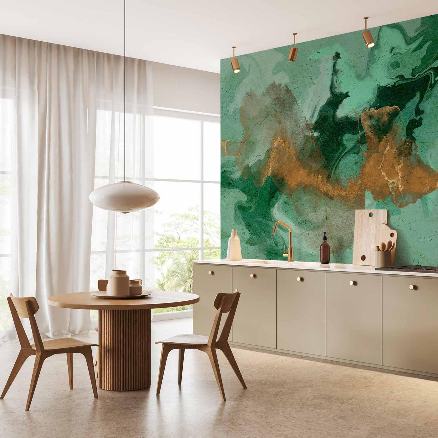 Fotobehang - Malachite Play