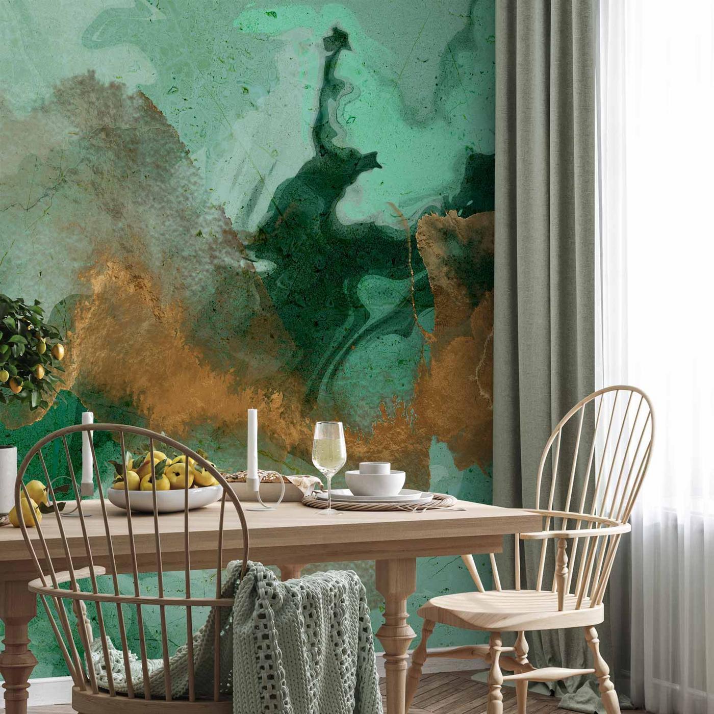 Fotobehang - Malachite Play