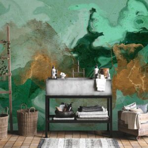 Fotobehang - Malachite Play