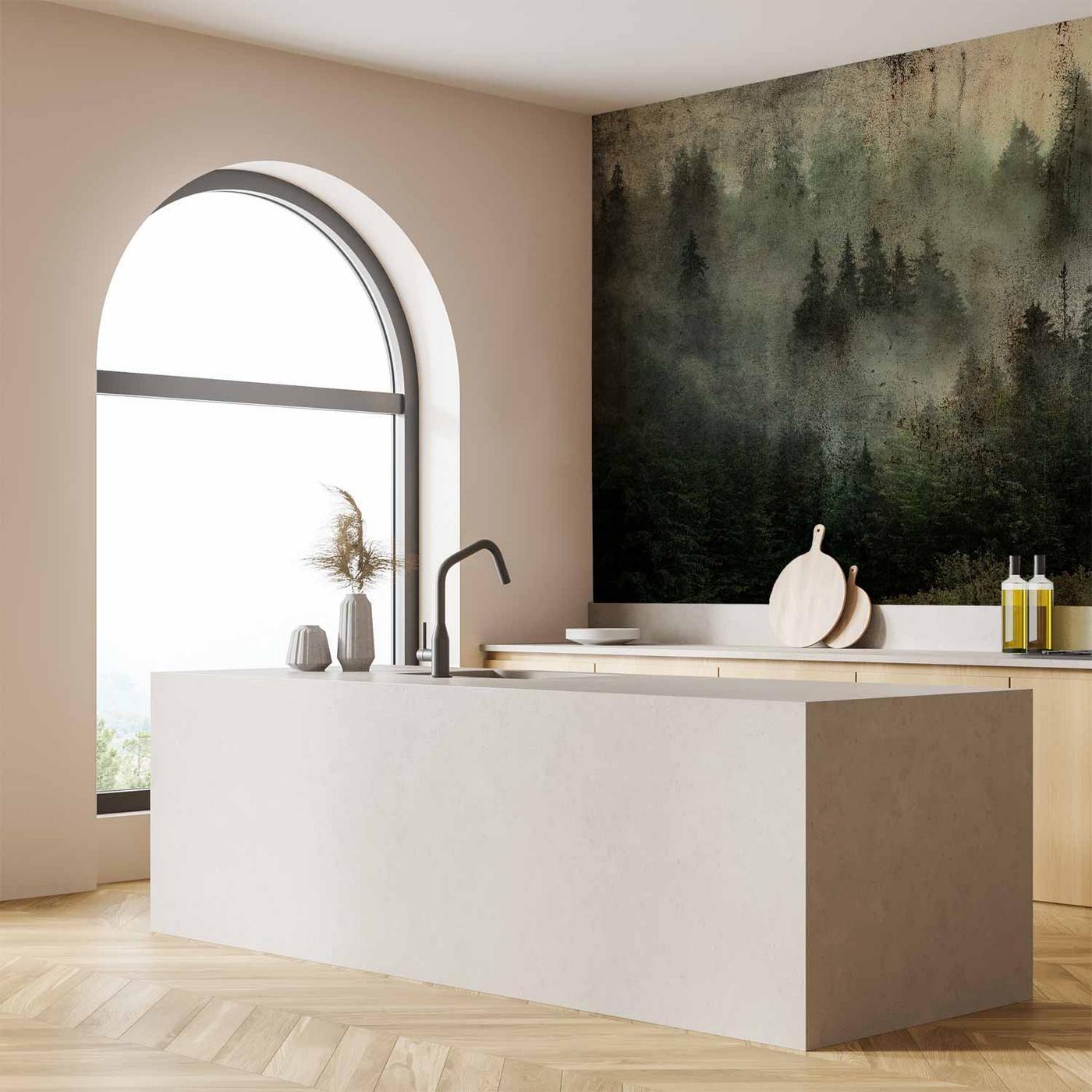 Fotobehang - Misty Beauty of the Forest