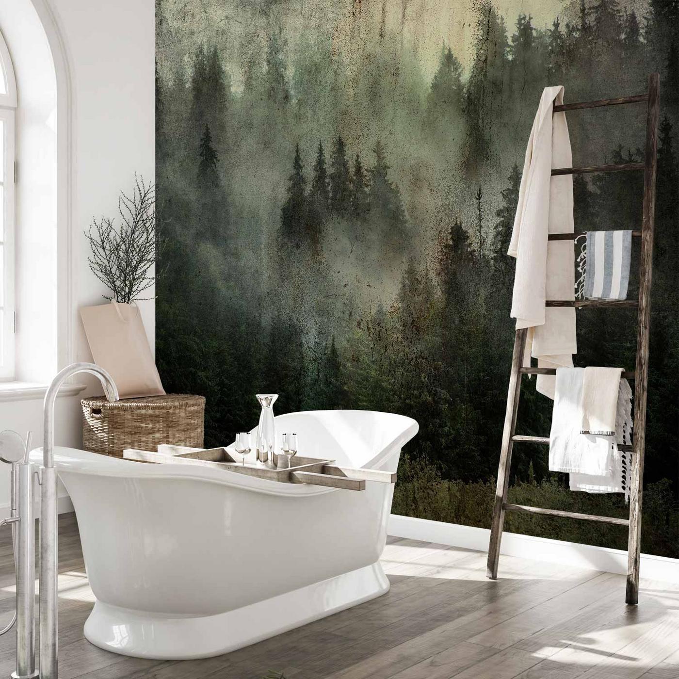 Fotobehang - Misty Beauty of the Forest