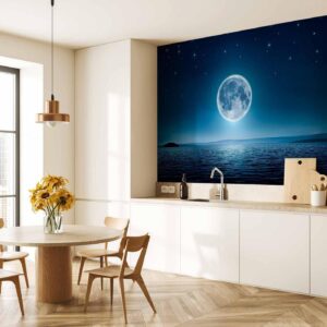 Fotobehang - Moonlit night