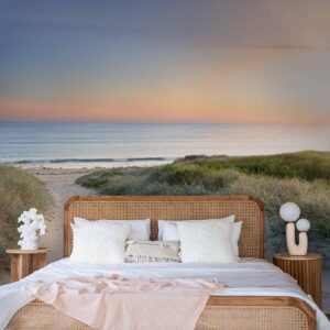 Fotobehang - Morning walk on the beach