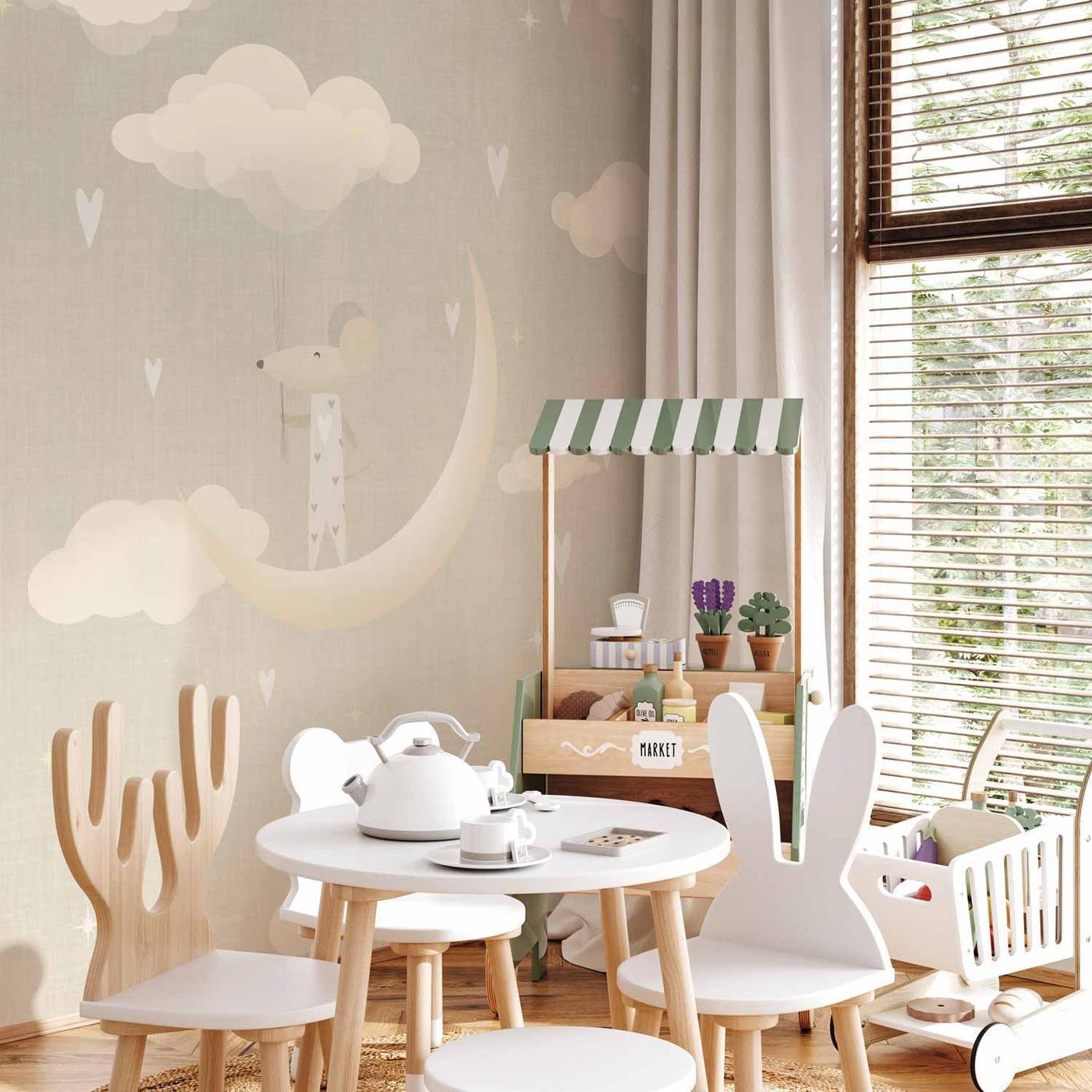 Fotobehang - Mouse on the Moon