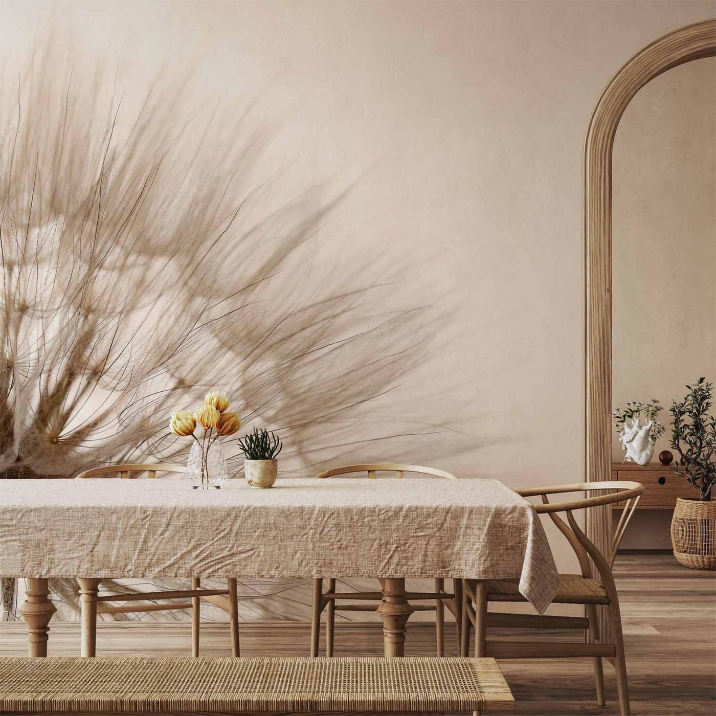 Fotobehang - Nature close-up - close-up motif of a blowfly flower in sepia