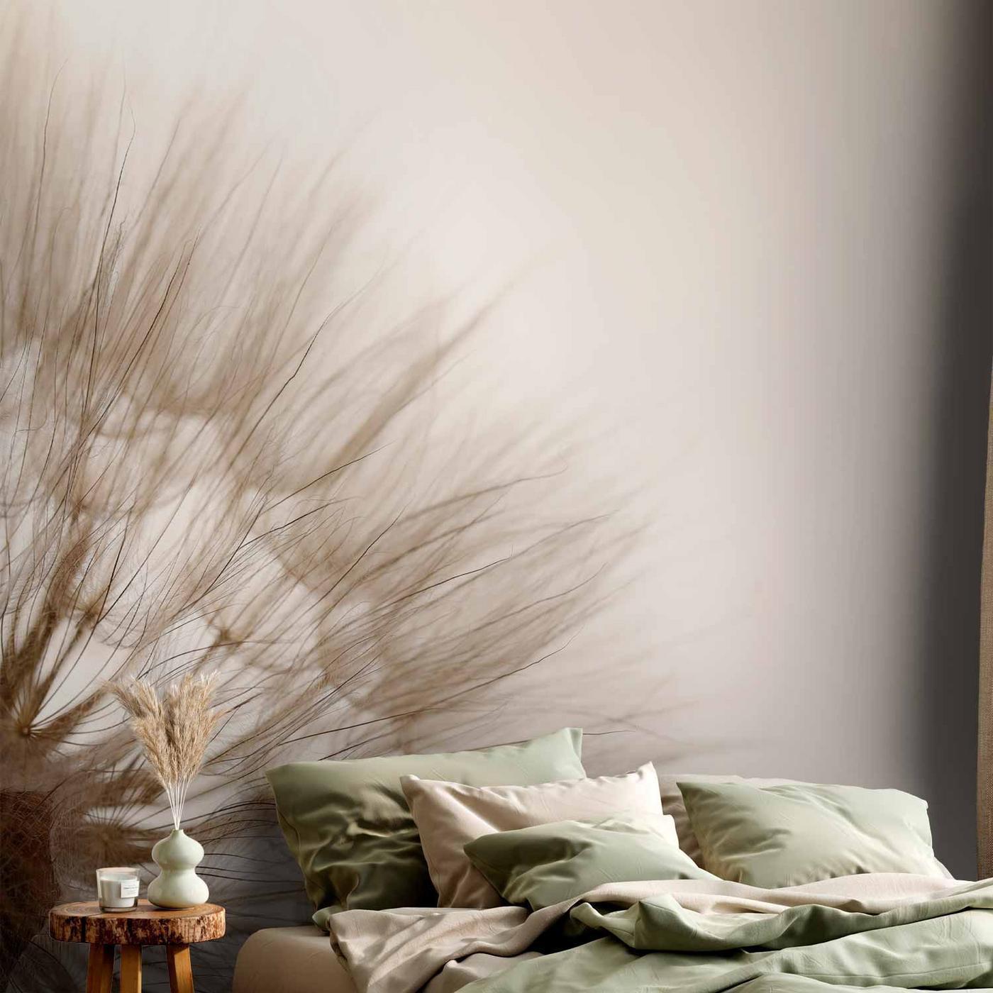 Fotobehang - Nature close-up - close-up motif of a blowfly flower in sepia