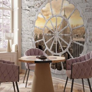 Fotobehang - New York: A View through the Window