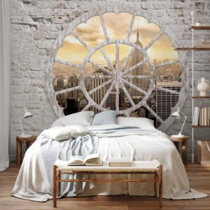 Fotobehang - New York: A View through the Window