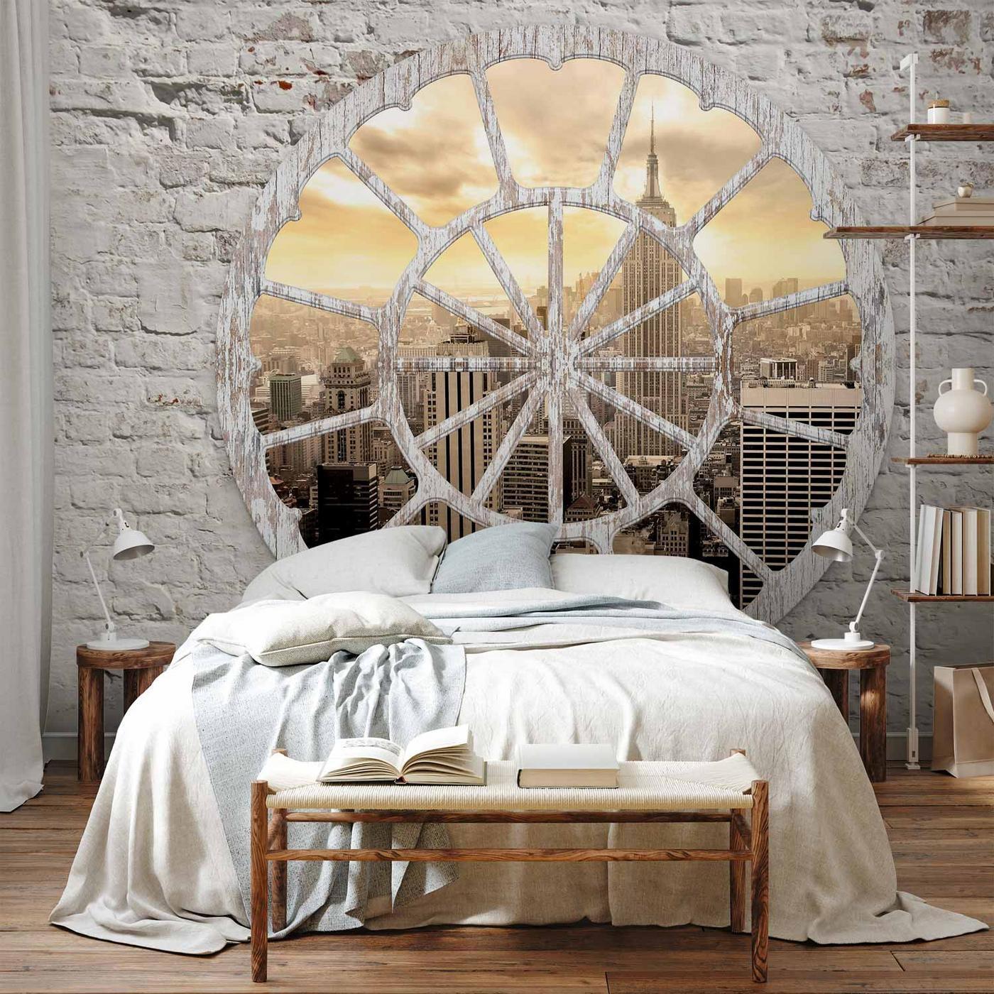 Fotobehang - New York: A View through the Window